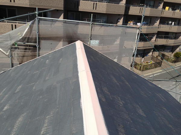 刈谷市 B様邸 屋根塗装 遮熱シリコンコース錆止め完了1