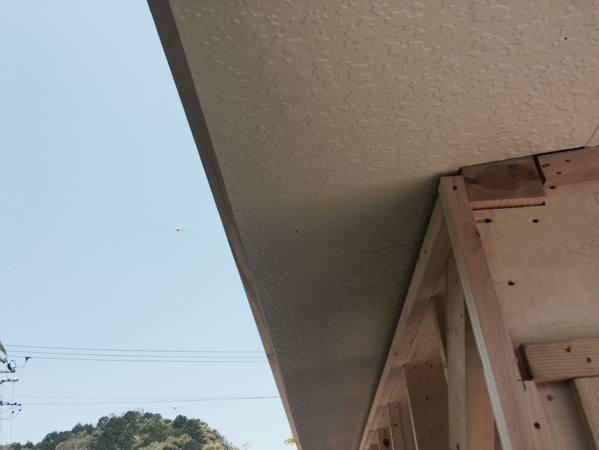 岡崎市 S様邸 車庫新築軒天井塗装 ウレタンコース施工完了2