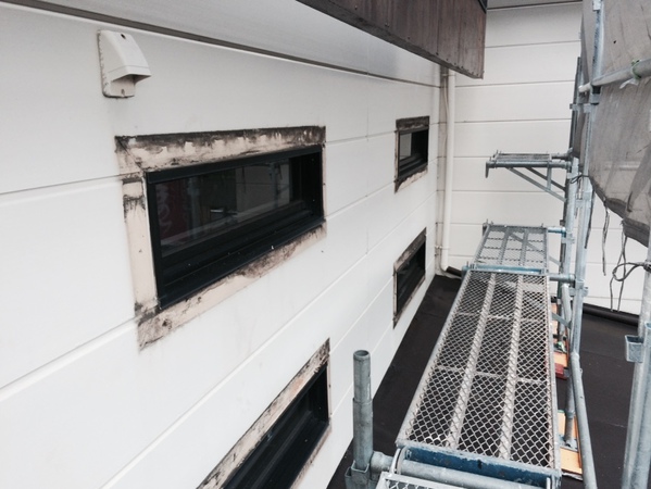 名古屋市 ヴェリーフラワー 店舗 屋根・外壁塗装 シリコンコース施工前3