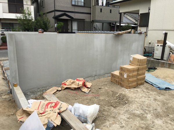 豊田市　H様邸　戸建　外構塗装シリコンコース施工前2