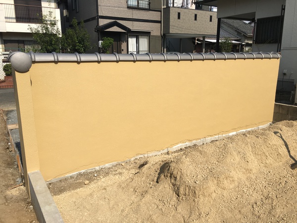 豊田市　H様邸　戸建　外構塗装シリコンコース施工完了2