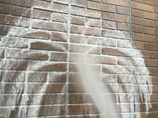 大府市　Ｋ様　戸建　外壁塗装ﾌｯｿ・多彩模様コース外壁塗装高圧洗浄バイオ