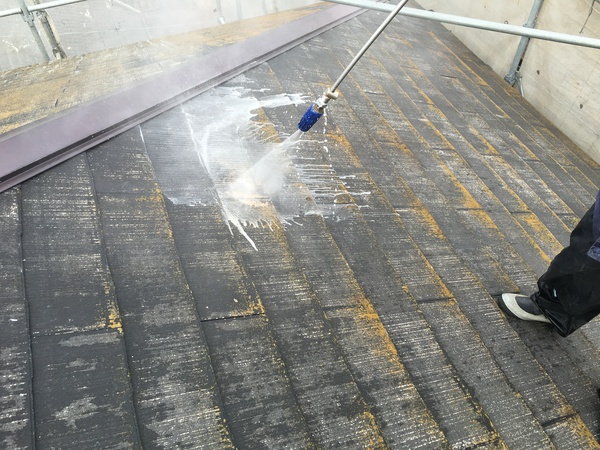 安城市 S様邸 戸建 屋根・外壁ｼﾘｺﾝｺｰｽ高圧洗浄150キロ