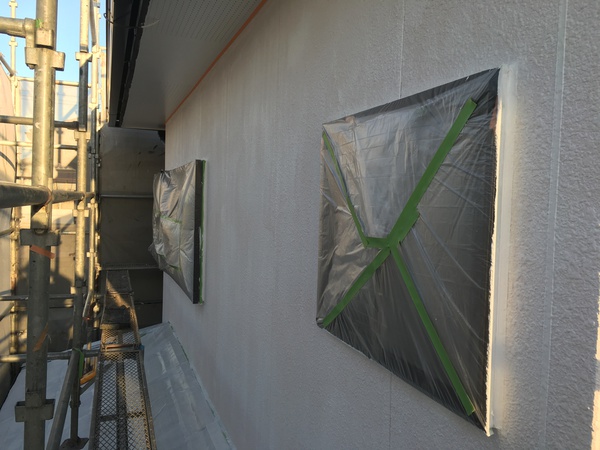 安城市 S様邸 戸建 屋根・外壁ｼﾘｺﾝｺｰｽ外壁下塗り完了