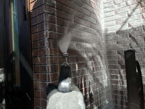 刈谷市　O様邸　外壁塗装　ﾌｯｿ・多模様コース　　外壁塗装　バイオ洗浄