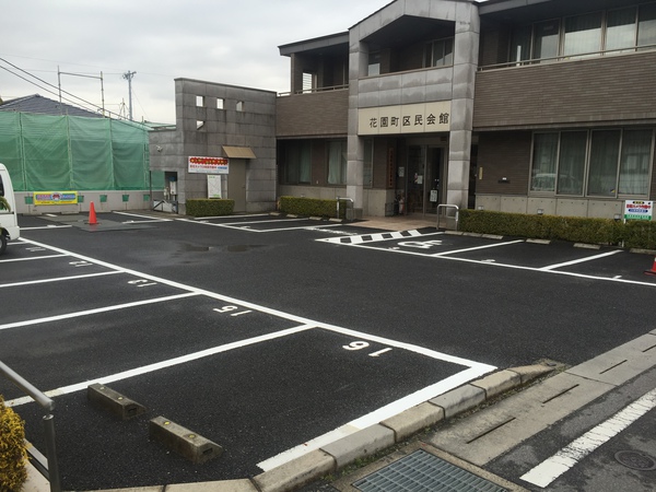 豊田市　花園自治区　白線焼付け塗装　施工完了1
