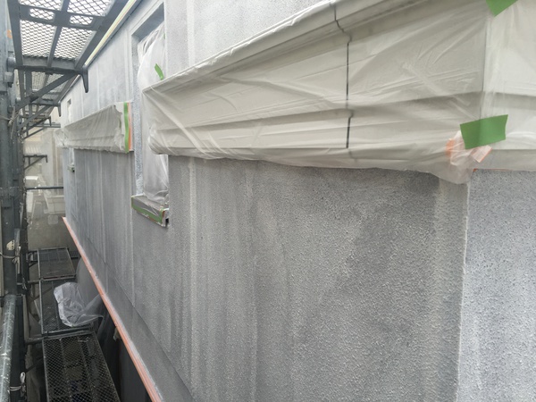 豊田市　H様邸　屋根・外壁塗装ｼﾘｺﾝｺｰｽ　外壁塗装　下塗り完了