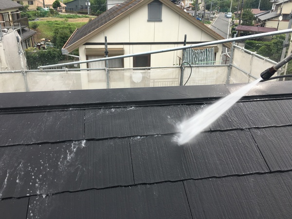 豊田市 K様邸 屋根・外壁フッソコース屋根高圧洗浄