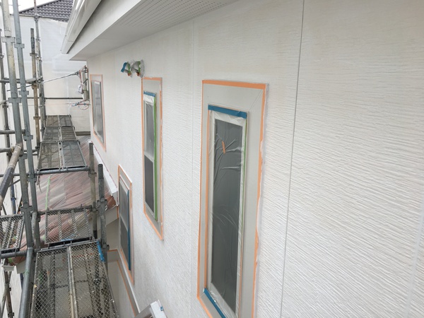 名古屋市 M様邸 外壁フッソコース下塗り完了