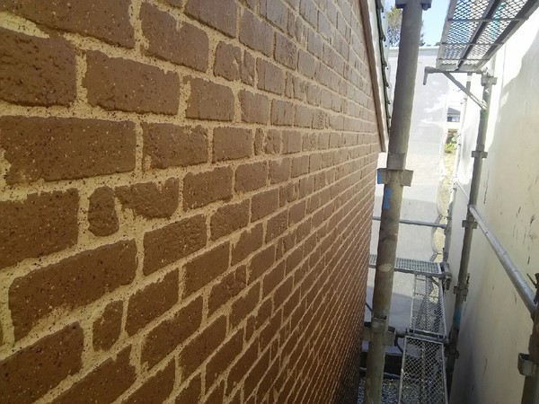 知立市　T様邸　戸建　外壁塗装　多彩模様コース　外壁塗装　施工完了