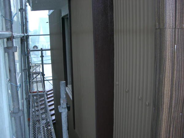 豊田市　H様邸　戸建　外壁塗装　シリコンコース上塗り完了1
