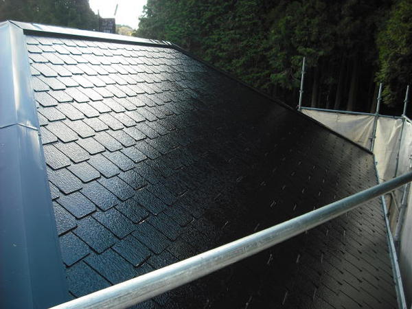 豊田市　Ｆ様邸　戸建　外壁塗装　フッソコース屋根上塗り完了