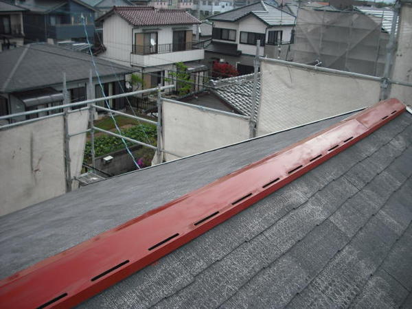 刈谷市　Jアパート　外壁塗装　屋根塗装　シリコンコース下塗り完了