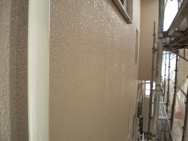 豊田市　Ｆ様邸　戸建　外壁塗装　フッソコース上塗り塗装完了外壁1