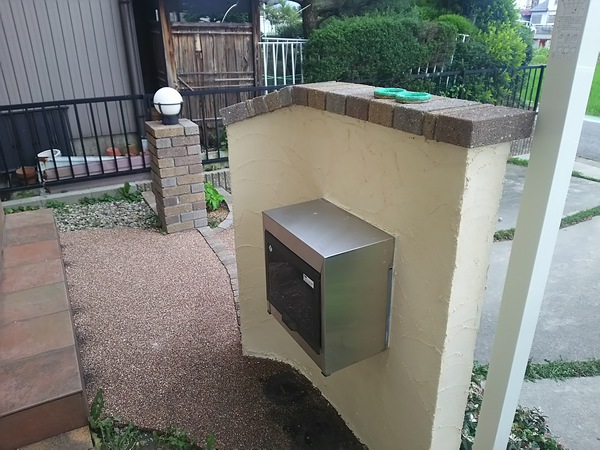 稲沢市 S様邸 戸建 外構塗装 ベルアート上塗り完了2