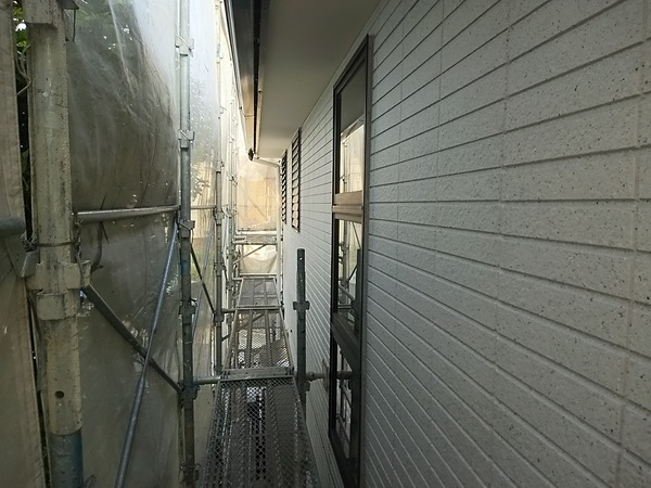 豊田市 Ｎ様邸 戸建 外壁塗装 多彩模様コース模様吹付完了2