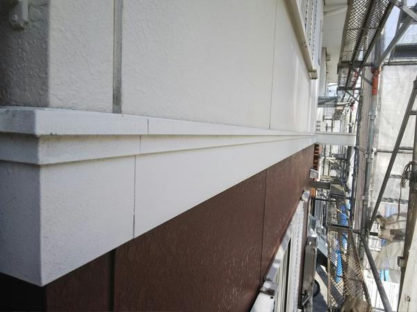 豊明市 Sアパート2 屋根・ 外壁塗装 RSシルバーグロスSiコース施工前②