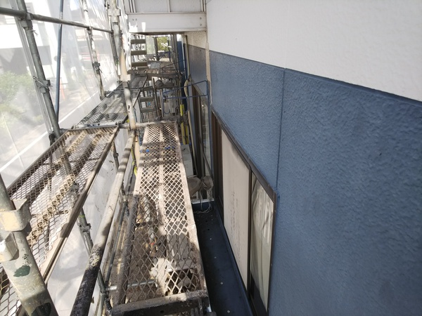 豊明市 Sアパート1  屋根・外壁塗装 RSシルバーグロスSiコース施工前②