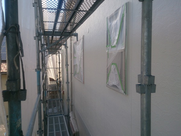 豊田市　F様邸　戸建　屋根・外壁塗装　フッソコース中塗り完了