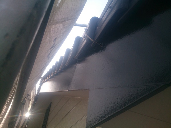 豊田市　Ｙ様邸　外壁塗装　シリコンコース破風塗装完了