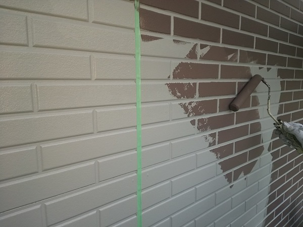 岡崎市　H様邸　戸建　外壁塗装　ﾌｯｿ・多模様コース凸部分塗装