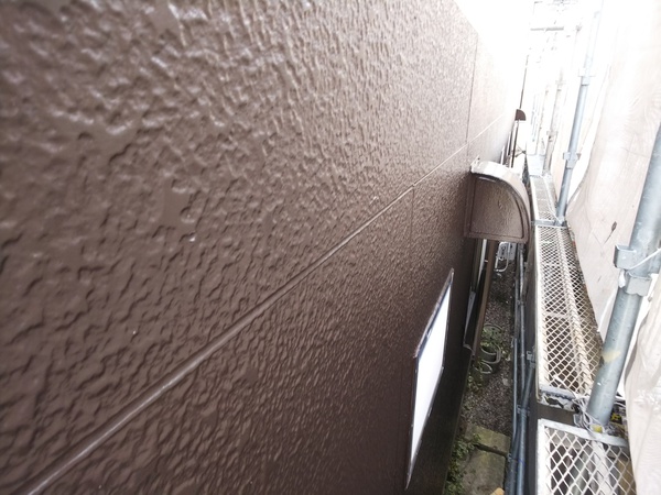 豊明市 Sアパート1  屋根・外壁塗装 RSシルバーグロスSiコース上塗り完了