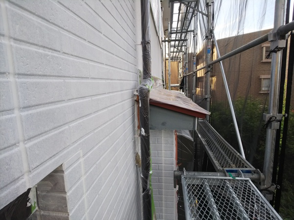 豊田市 S様邸 外壁RSダイヤモンド・フッソコース下塗り完了