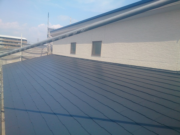 岡崎市 Ｓ様邸 外壁塗装 無機塗装コース　屋根フッソコース屋根塗装完了