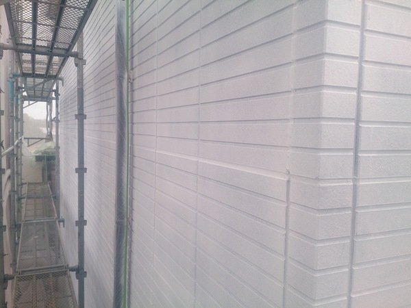瀬戸市 M様邸 戸建 外壁塗装 多模様コース外壁下塗り完了