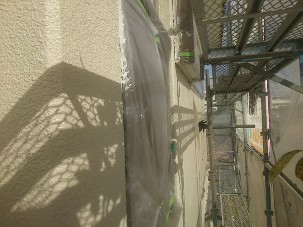 大府市　K様邸　戸建　外壁・屋根ﾌｯｿｺｰｽ外壁塗装中塗り完了