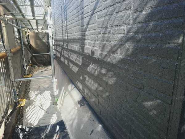 知多郡 T様邸 外壁RSダイヤモンド・シルバーグロスSi上塗り完了
