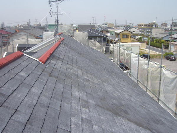 刈谷市　Jアパート　B棟　外壁塗装　屋根塗装　シリコンコースシーラ完了