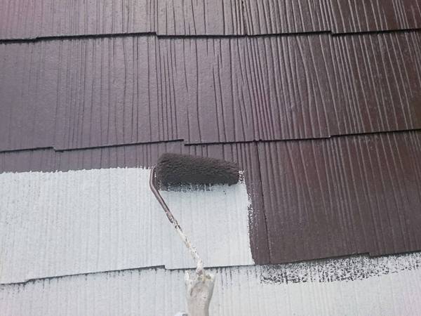 東海市 W様邸 屋根・外壁塗装RSｺﾞｰﾙﾄﾞSi・ RSﾀﾞｲﾔﾓﾝﾄﾞｺｰｽ屋根中塗り中