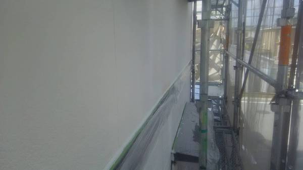 岡崎市 A様邸 屋根・外壁ﾌｯｿｺｰｽ　下塗りｻｰﾌ完了