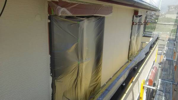 高浜市 Ａ様邸 外壁塗装 RSﾀﾞｲﾔﾓﾝﾄﾞｺｰｽ　外壁中塗り完了