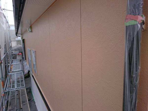 知立市 H様邸 外壁フッソコース中塗り完了