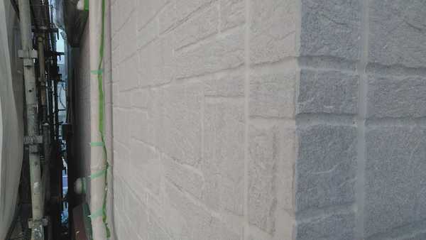 知立市 K様邸 外壁RSダイヤモンド・フッソコース下塗り完了