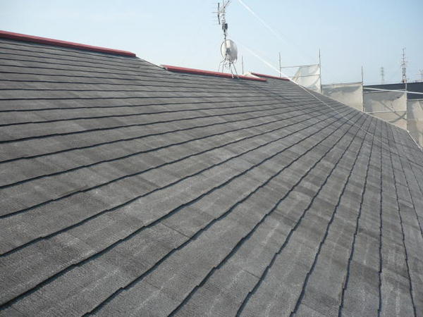 西尾市 Ｊアパート G棟 外壁塗装 屋根塗装 シリコンコース下塗り完了
