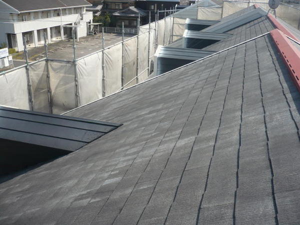 西尾市 Ｊアパート I棟 外壁塗装 屋根塗装 シリコンコース下塗り完了