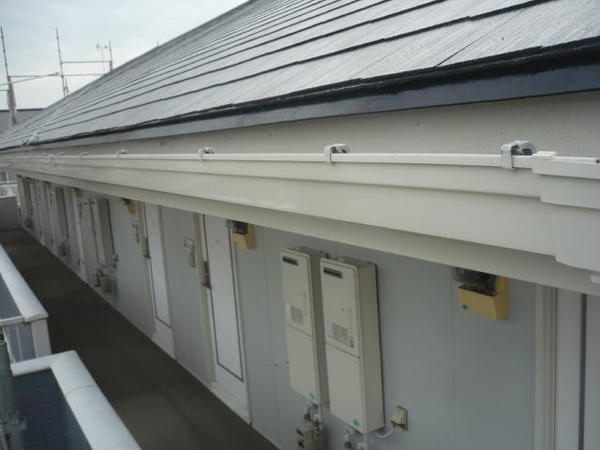 西尾市 Ｊアパート I棟 外壁塗装 屋根塗装 シリコンコース施工完了1