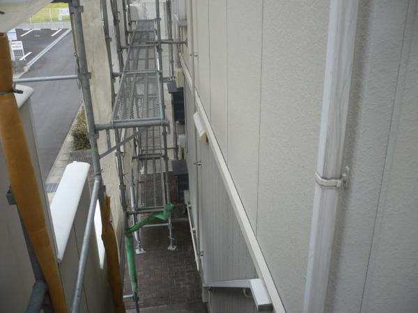 西尾市 Ｊアパート J棟 外壁塗装 屋根塗装 シリコンコース外壁施工前2