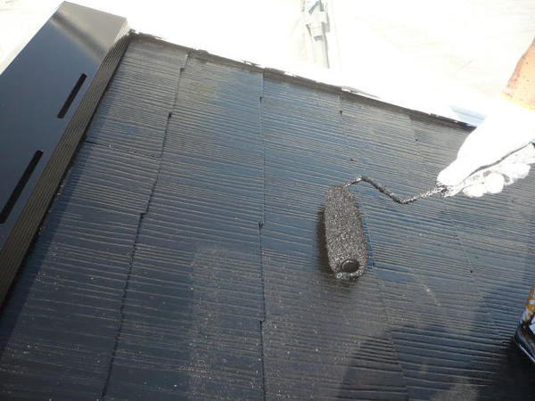西尾市 Ｊアパート J棟 外壁塗装 屋根塗装 シリコンコース屋根上塗り