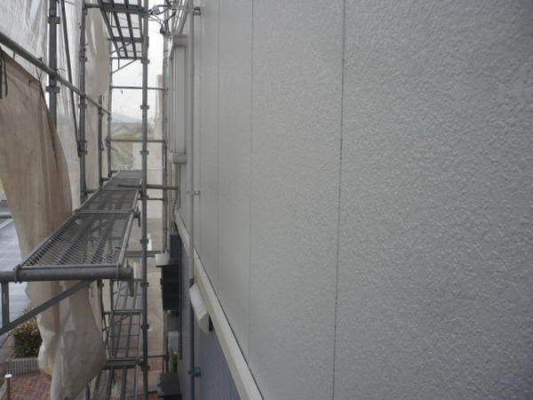 西尾市 Ｊアパート J棟 外壁塗装 屋根塗装 シリコンコース上塗り完了