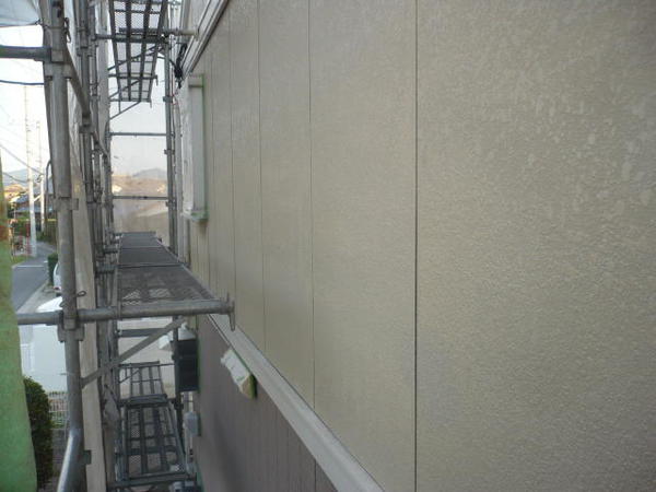 西尾市 Ｊアパート K棟 外壁塗装 屋根塗装 シリコンコース外壁施工前2