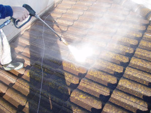 豊田市　K様邸　戸建　外壁塗装　屋根塗装　シリコンコース高圧洗浄150キロ屋根