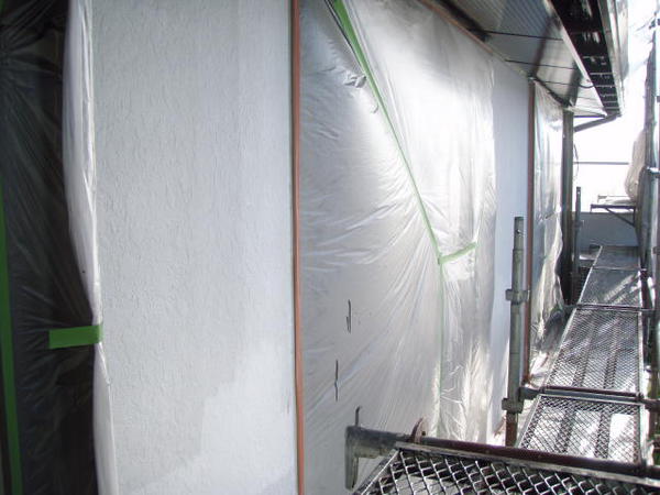 豊田市　K様邸　戸建　外壁塗装　屋根塗装　シリコンコース下塗り完了外壁2