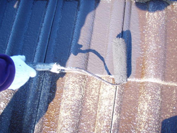 豊田市　K様邸　戸建　外壁塗装　屋根塗装　シリコンコース屋根中塗り