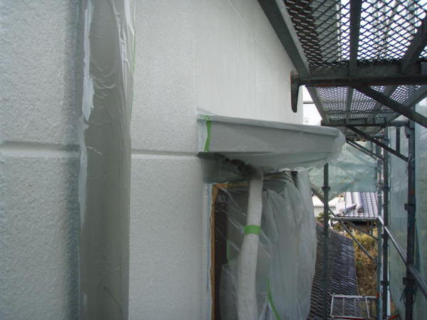 豊田市　Ｙ様邸　戸建　外壁塗装　屋根塗装　シリコンコース下塗り完了1