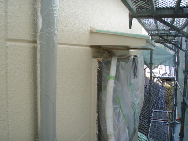 豊田市　Ｙ様邸　戸建　外壁塗装　屋根塗装　シリコンコース外壁中塗り完了1