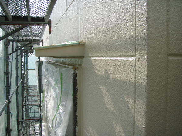豊田市　Ｙ様邸　戸建　外壁塗装　屋根塗装　シリコンコース外壁中塗り完了2